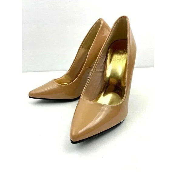 Cape Robbin Women's High Heel Dress Pumps Pointed Toe Beige Sz 6 - Picture 7 of 8